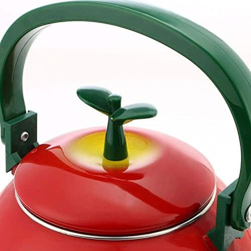 Apple design enamel steel tea kettle — photo 4