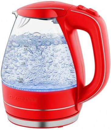 Red glass electric water boiler