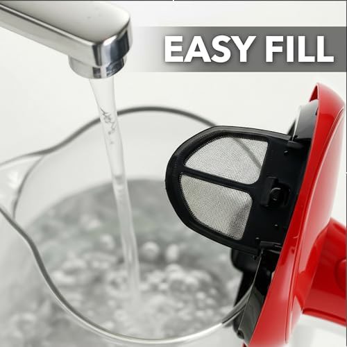 Red glass electric water boiler — photo 5
