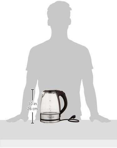 Glass and stainless steel electric kettle — photo 3