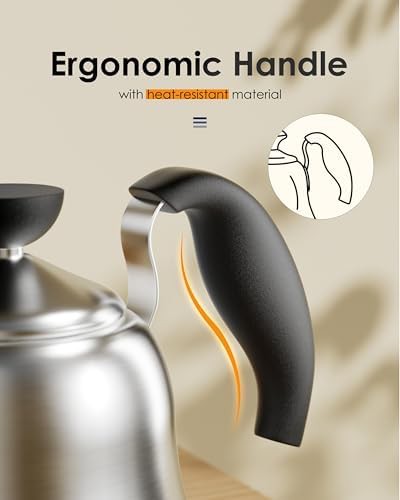 Brushed stainless small gooseneck tea pot — photo 4