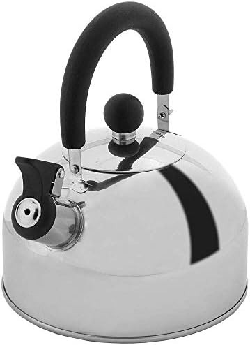 Classic Silver Stainless Whistling Stovetop Kettle
