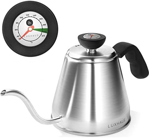 Pour over gooseneck kettle with thermometer