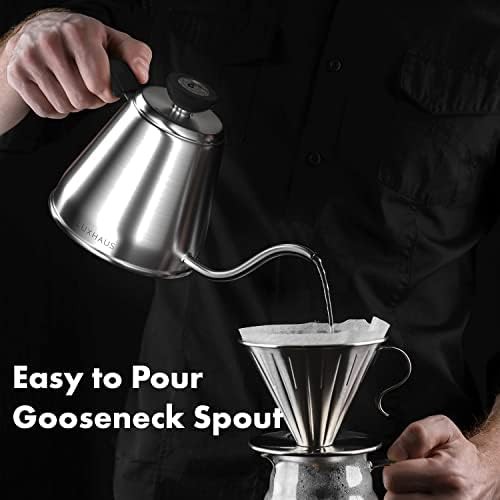 Pour over gooseneck kettle with thermometer — photo 4