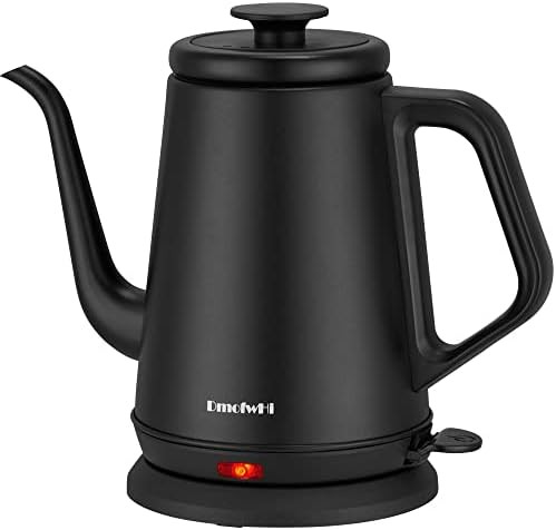 Matte black gooseneck stainless steel kettle