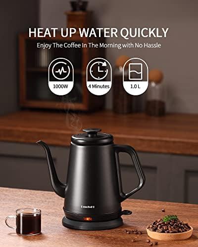 Matte black gooseneck stainless steel kettle — photo 4