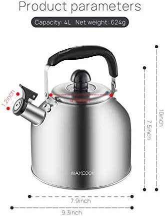 Stainless steel whistling 4l tea kettle — photo 4