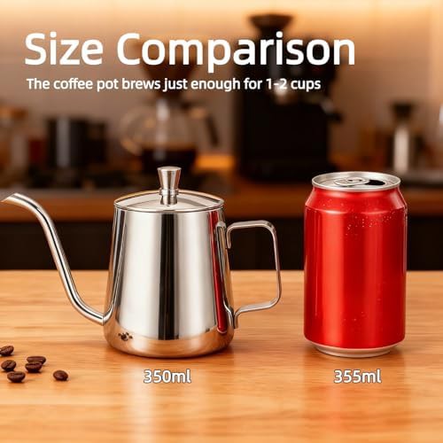 Small stainless steel induction ready pour over kettle — photo 3