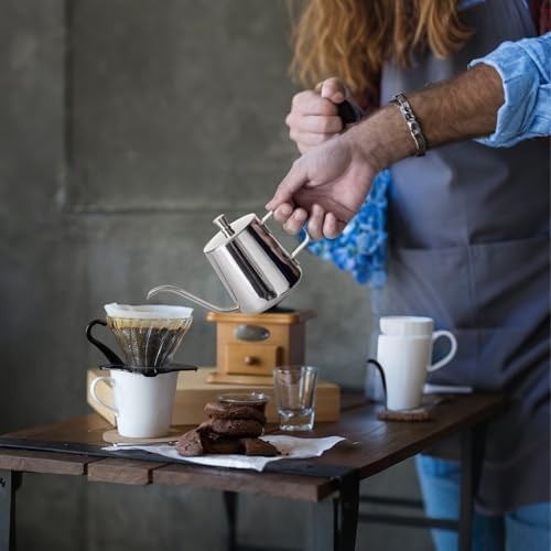 Small stainless steel induction ready pour over kettle — photo 4