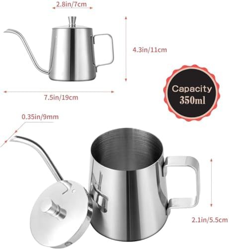 Small stainless steel induction ready pour over kettle — photo 5