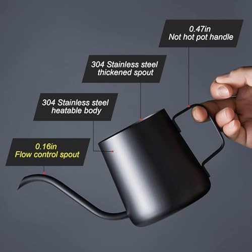 Stainless Steel Gooseneck Pour Over Kettle — photo 3