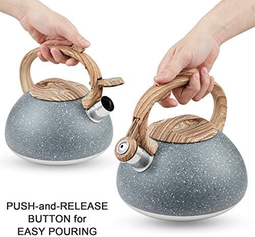 Gray induction whistling tea pot 2.2 quart — photo 4