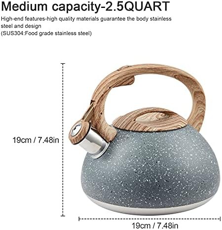 Gray induction whistling tea pot 2.2 quart — photo 5