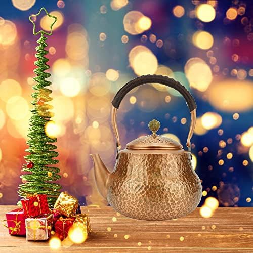 Hammered solid copper tea pot large size — photo 4