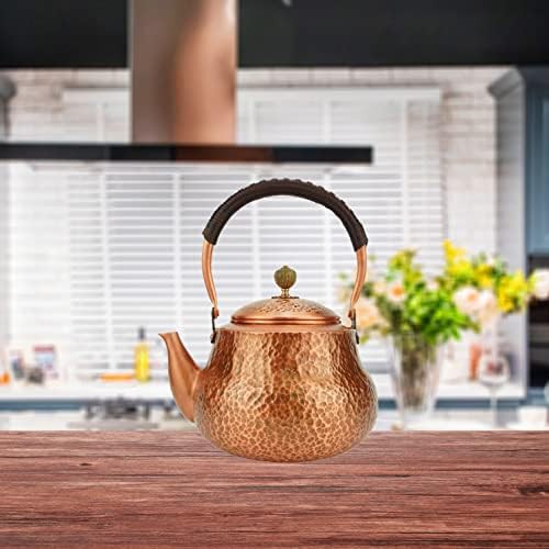 Hammered solid copper tea pot large size — photo 5