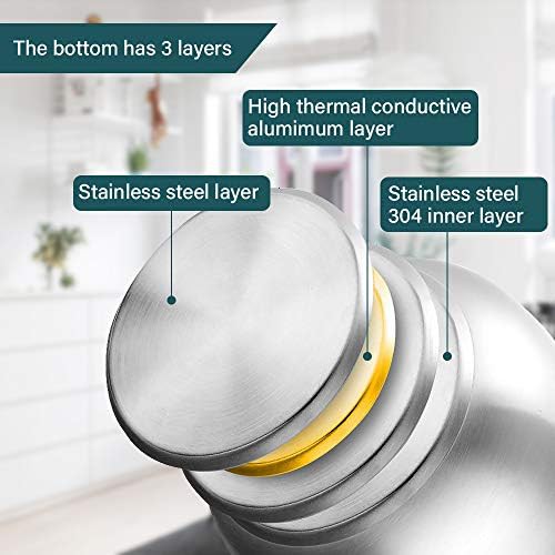 Heavy duty brushed stainless steel kettle — photo 4