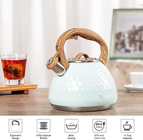 Green Diamond Design Stainless Steel Kettle — photo 5