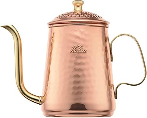 Copper coffee drip pot with fine nozzle 600ml