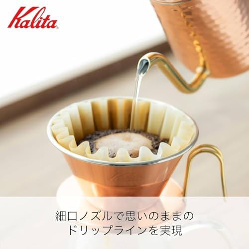 Copper coffee drip pot with fine nozzle 600ml — photo 5