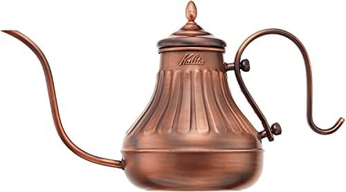 Large copper coffee pot 900ml aging finish