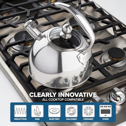 Viking 3-Ply Stainless Steel Tea Kettle Satin Silver — photo 5