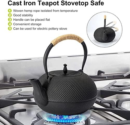 Japanese cast iron teapot with infuser — photo 3