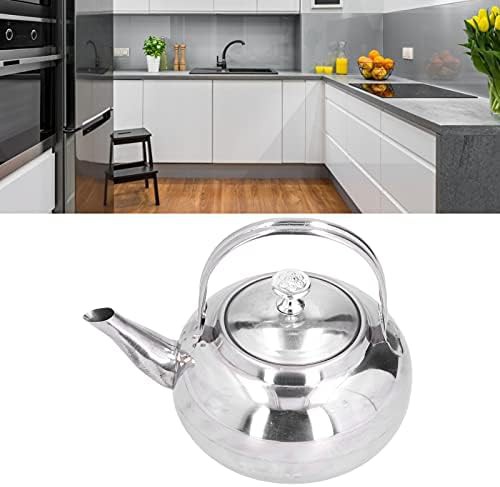 Stainless steel teapot with tea strainer — photo 5