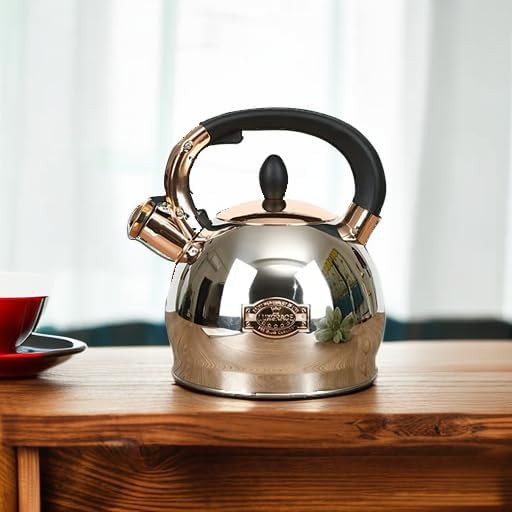 Whistling tea kettle with metal capsulated bottom — photo 5