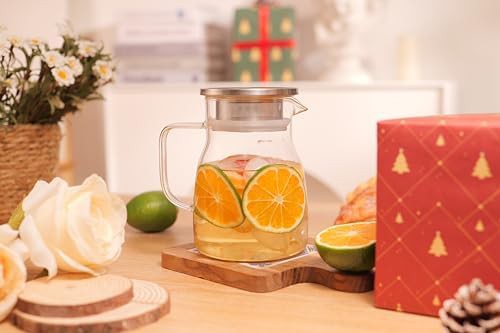 Glass teapot with stainless filter lid — photo 5