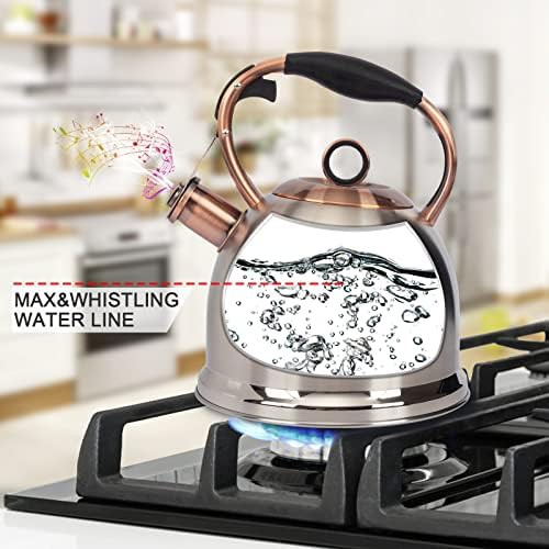 Stainless steel whistling tea kettle 3.0q — photo 3
