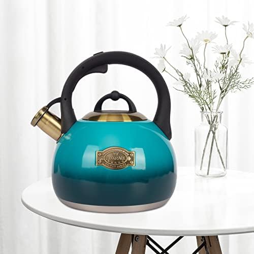 Ergonomic handle whistling teapot 3.1 quart — photo 3