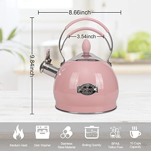 Induction ready stainless steel teapot 2.6 quart — photo 5