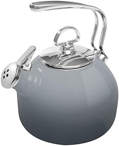 Classic Enamel on Steel Fade Grey Teakettle