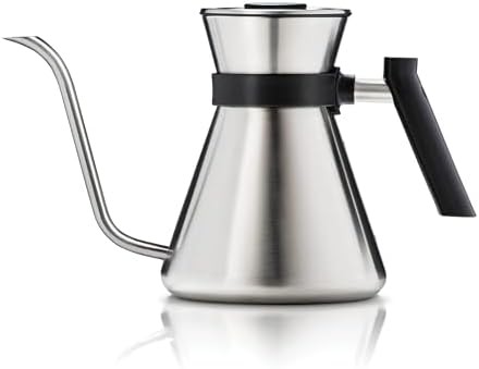 Brushed stainless steel gooseneck pour over
