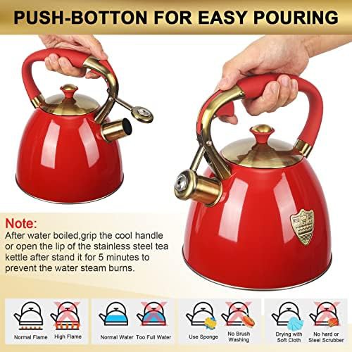 Stainless steel stovetop tea pot 2.9 quart — photo 5