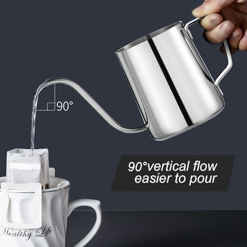 Small Gooseneck Stainless Steel Drip Kettle — photo 4