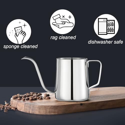 Small Gooseneck Stainless Steel Drip Kettle — photo 5