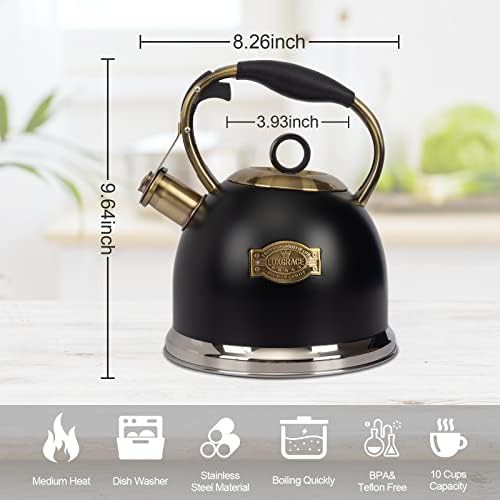 Stovetop whistling tea pot 3.0 quart — photo 5