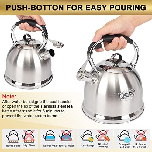Home and kitchen stainless steel water kettle — photo 5