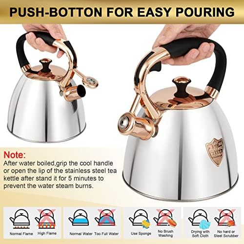 Silver-Go whistling tea pot 2.9 quart — photo 3