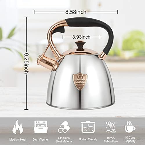 Silver-Go whistling tea pot 2.9 quart — photo 4