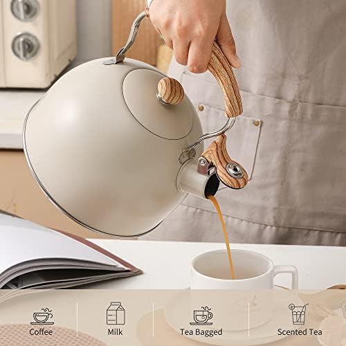 Stainless steel whistling stove top tea kettle — photo 4
