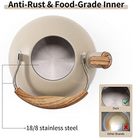 Stainless steel whistling stove top tea kettle — photo 5