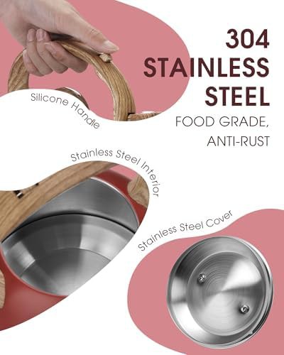 2.1 quart stainless whistling tea kettle — photo 3