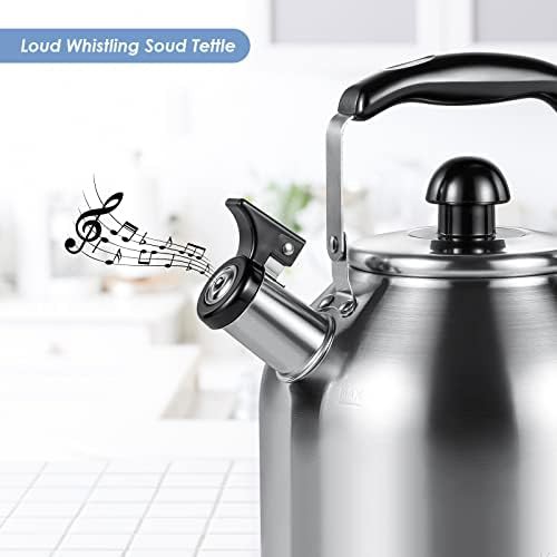 Large 304 stainless steel whistling teapot — photo 4
