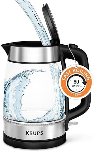 Glass electric kettle with LED indicator