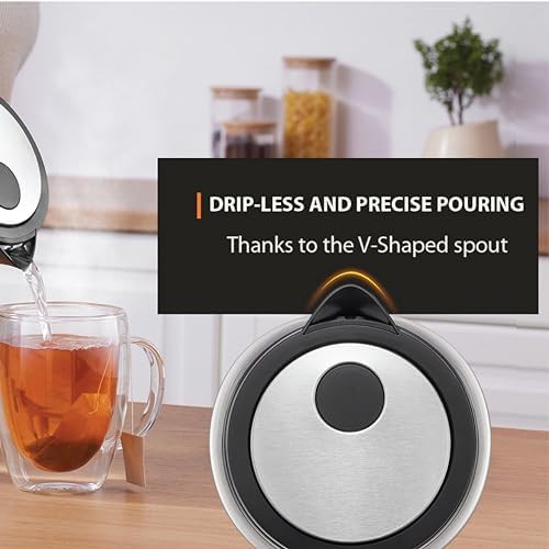 Glass electric kettle with LED indicator — photo 4