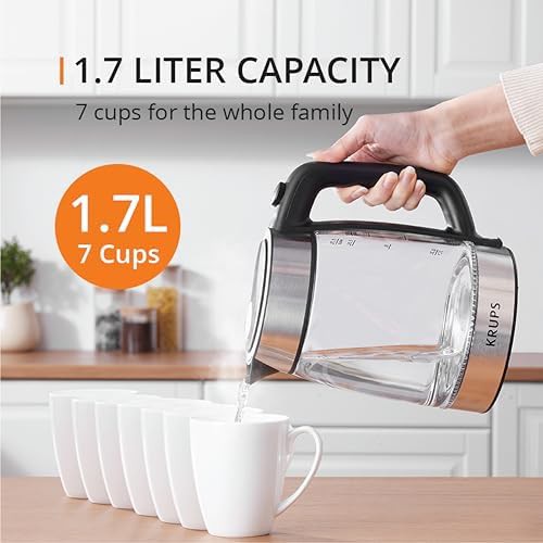 Glass electric kettle with LED indicator — photo 5