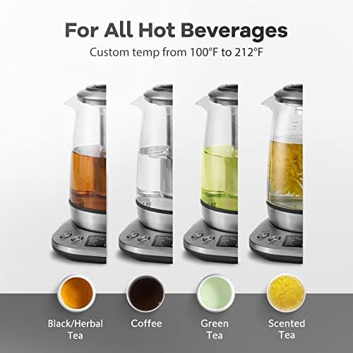 Glass electric tea maker with temperature control — photo 3