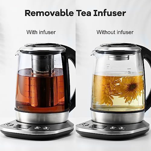 Glass electric tea maker with temperature control — photo 4